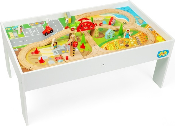 Bigjigs Rail Dřevěná vláčkodráha a stůl