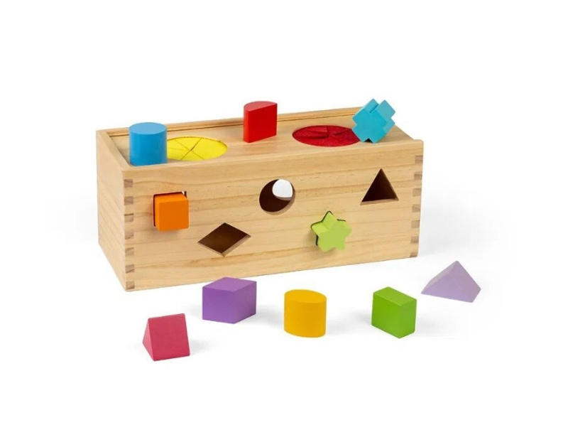 Bigjigs Toys Vkládání a třídění Tajemná krabička