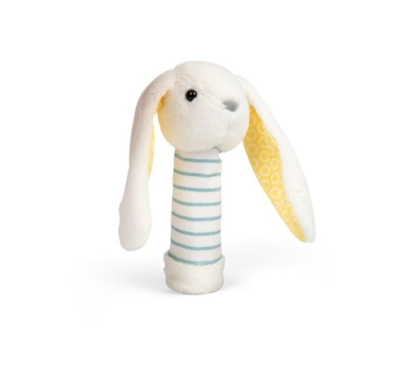 Bigjigs Toys Plyšové chrastítko Králík
