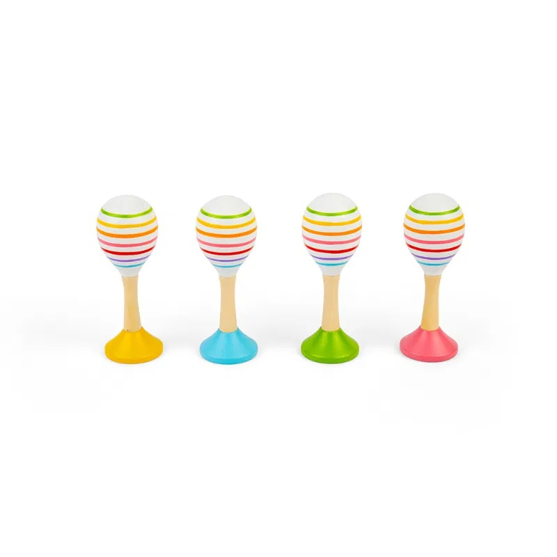Bigjigs Toys Rumba koule junior sada 2 ks růžová