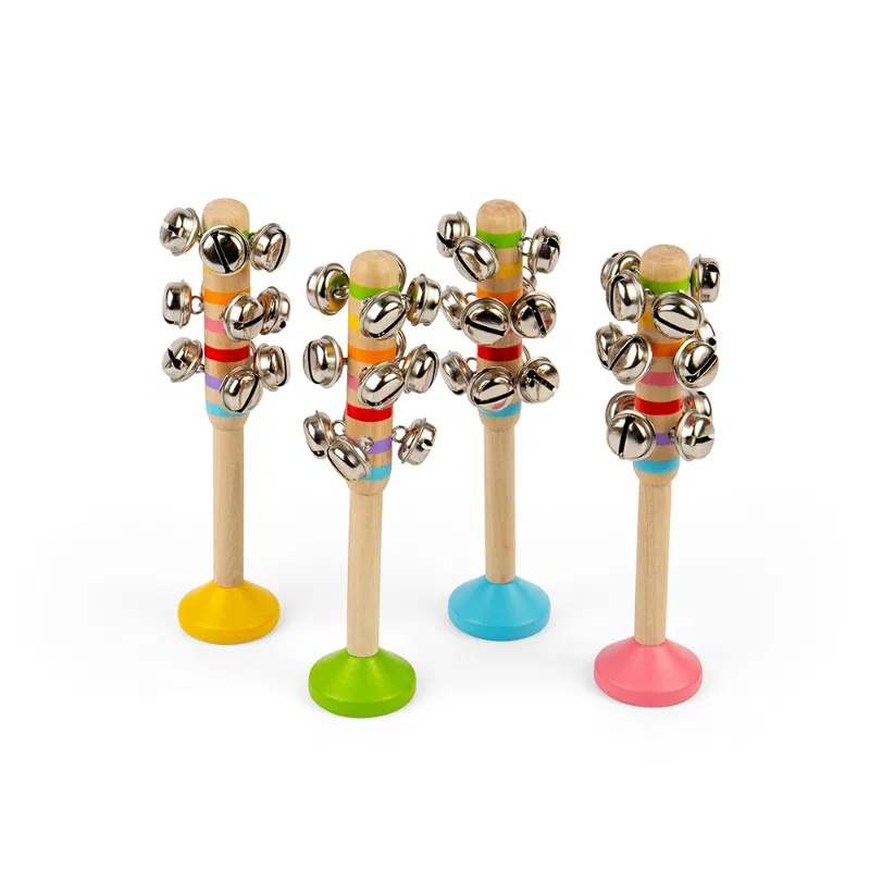 Bigjigs Toys Rolničky 1 ks modrá