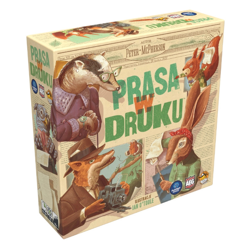 Prasa w druku – rodinná desková hra