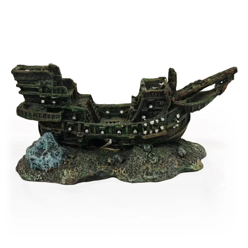 Akvarijní dekorace - potopený vrak