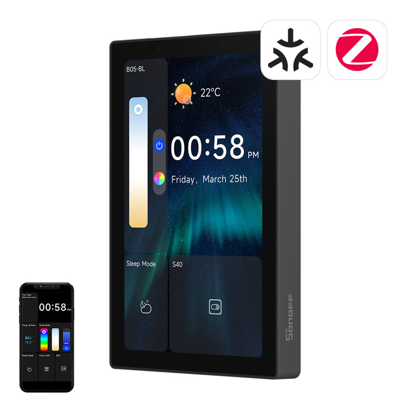 SONOFF NSPanel Pro 120 Smart Control Panel Matter WiFi/Bluetooth/ZigBee (černý)