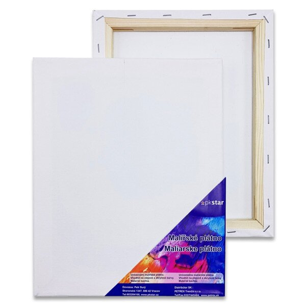 Malířské plátno v dřevěném rámu - 40 x 50 cm