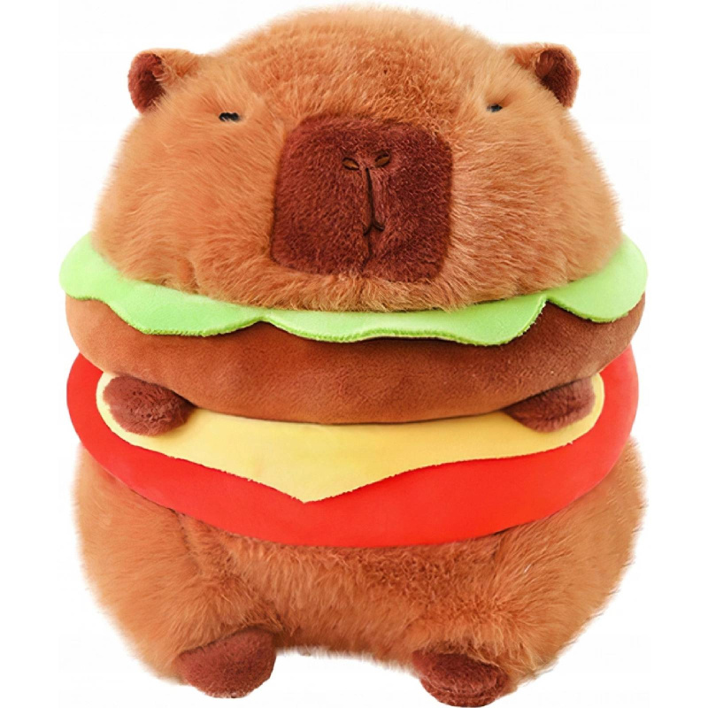 Plyšová MEGA kapybara burger 45 cm