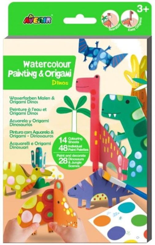 Vybarvi si origami - dinosauři JRK Kladno