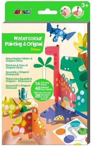 Vybarvi si origami - dinosauři JRK Kladno