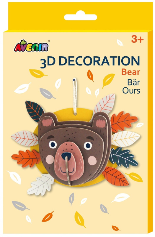 Avenir 3D dekorace na zeď - Medvěd JRK Kladno