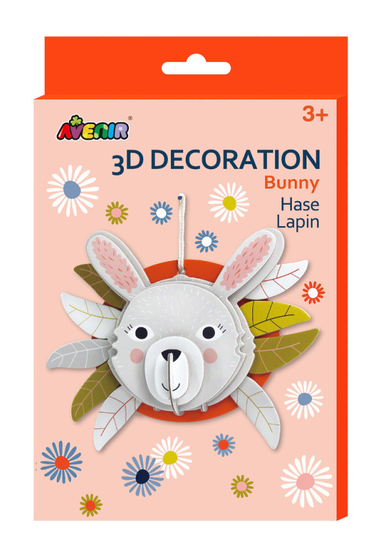 Avenir 3D dekorace na zeď - Králík JRK Kladno