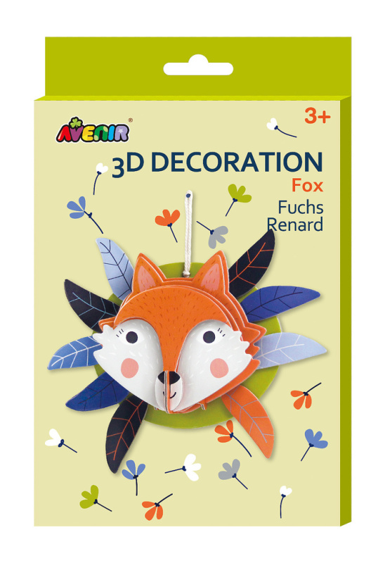 Avenir 3D dekorace na zeď - Liška JRK Kladno