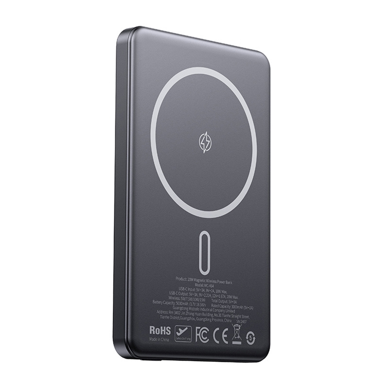 Mcdodo MC-4641 Ultratenká magnetická powerbanka 5000mAh 1C, bezdrátová (zlatá)