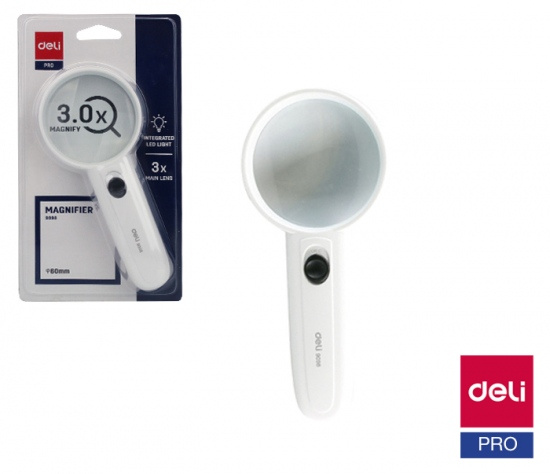 Lupa 60mm LED DELI E9098 DELI