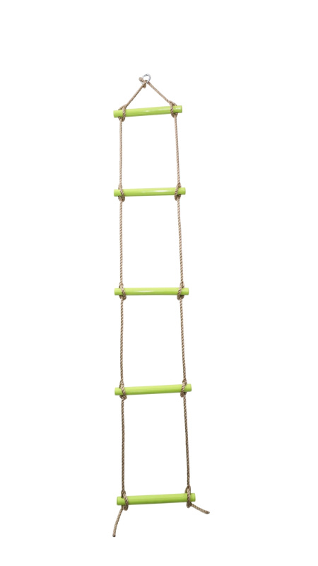 Žebřík dětský provazový závěsný 1,8m max.80kg zelený