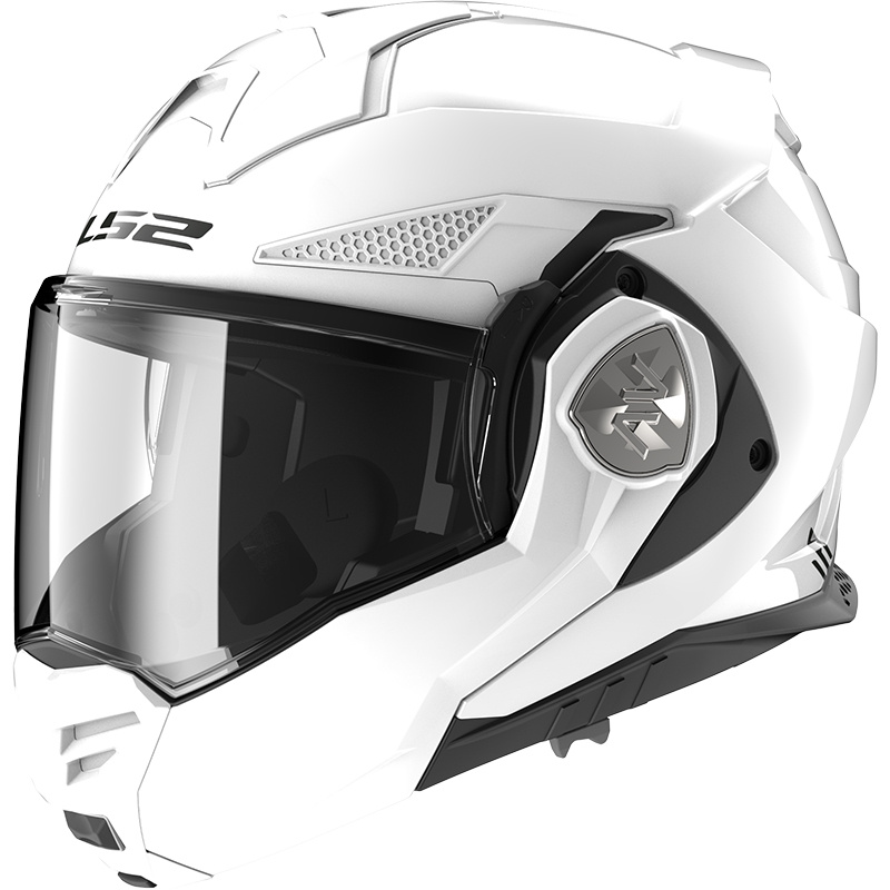 Překlopná moto přilba LS2 FF901 Advant X Solid White P/J 3XL (65-66)