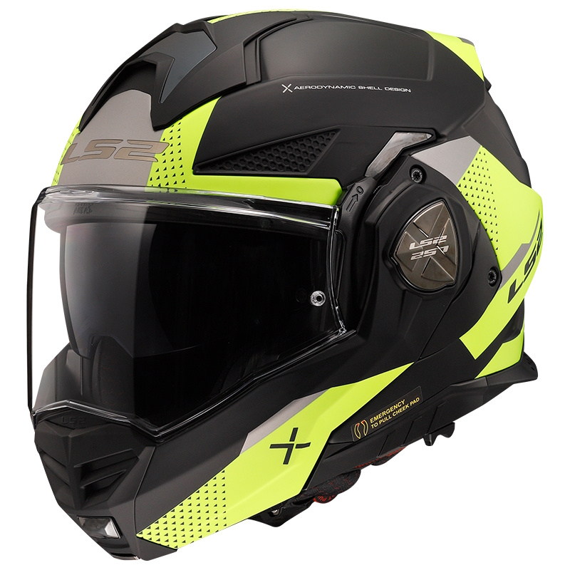 Překlopná moto přilba LS2 FF901 Advant X Oblivion Matt Black H-V P/J S (55-56)