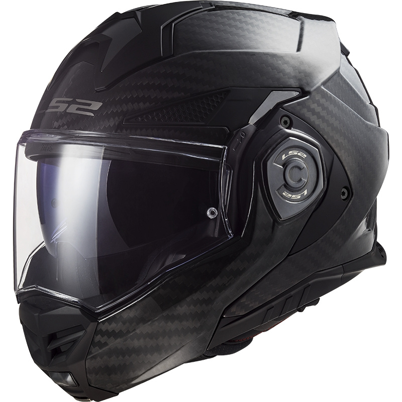 Překlopná moto přilba LS2 FF901 Advant X Solid Carbon P/J M (57-58)