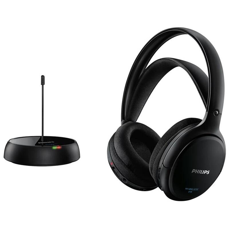 Bezdrátová sluchátka Philips SHC5200 / přes hlavu / dosah až 100 m / výdrž 14 h / černá Varianta: ivi1