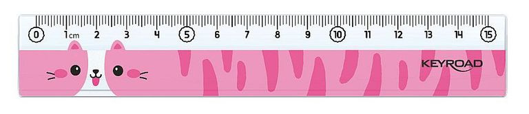 Pravítko Keyroad se zvířátky 15 cm