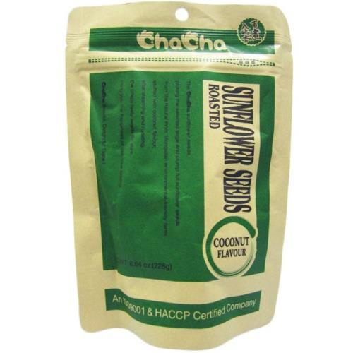 CHACHA pražená slunečnicová semínka s příchutí kokosu 228g