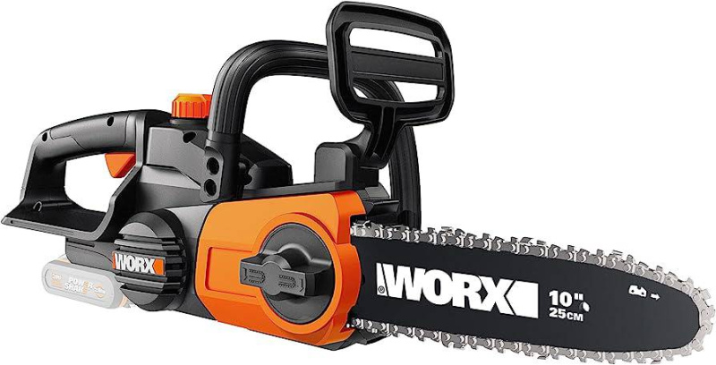 AKU řetězová pila Worx WG322E.9 / 96 dB(A) / 20 V / Li-Ion / BEZ AKUMULÁTORU A NABÍJEČKY / černá / oranžová Varianta: ivi1