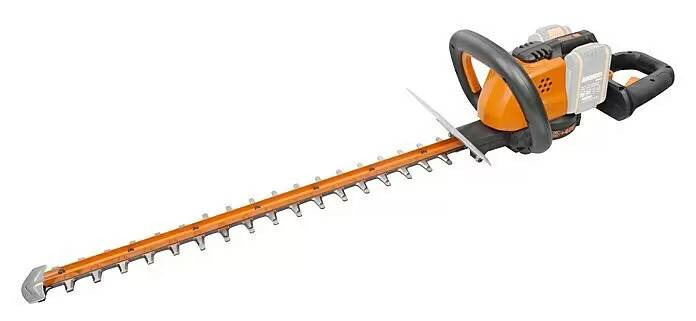 AKU nůžky na živý plot Worx PowerShare 20V WG284E.9 / BEZ AKUMULÁTORU A NABÍJEČKY / 2x 20 V / 60 cm / Ø větve 2,7 cm / černá/oranžová Varianta: ivi1