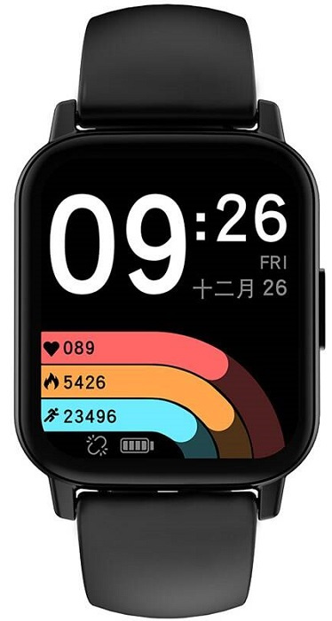 Chytré hodinky Doogee CS2 / 1,69" / Bluetooth / IP68 / černá Varianta: ivi1