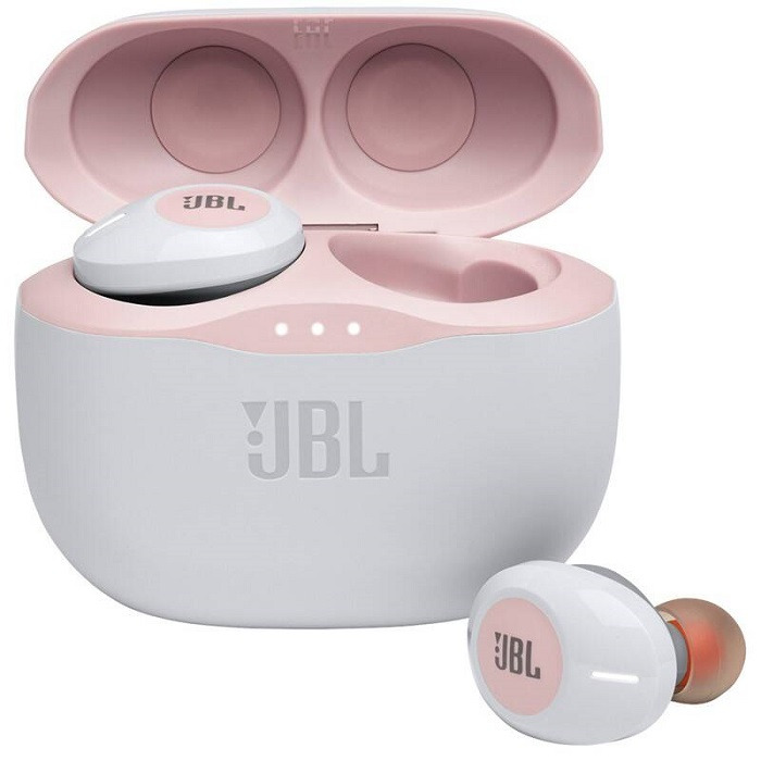 Bezdrátová sluchátka JBL Tune 125TWS / výdrž 32 hod. / bílá/růžová Varianta: ivi1