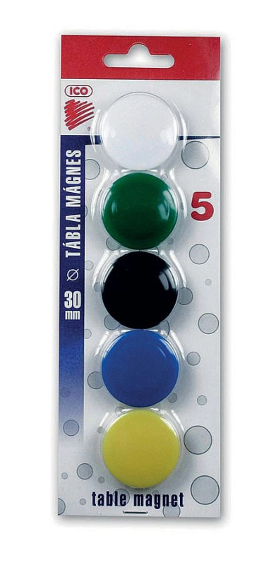 Magnety ICO 30mm, 5 ks, blistr ICO