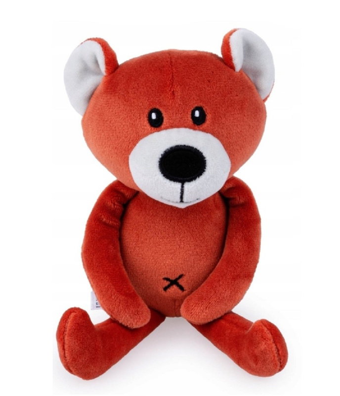 balibazoo Dětská plyšová hračka/mazlíček Medvídek 19 cm, cihlový