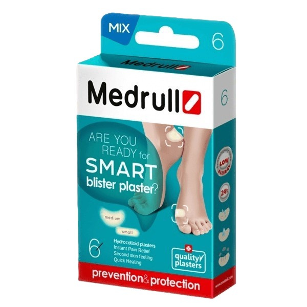 Medrull SMART hydrokoloidní náplast na puchýře 6 ks