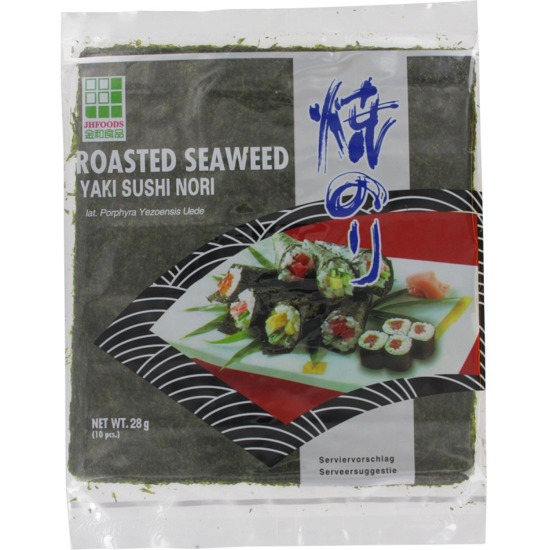 JHFOODS Pražená mořská řasa Yaki Sushi Nori Silver