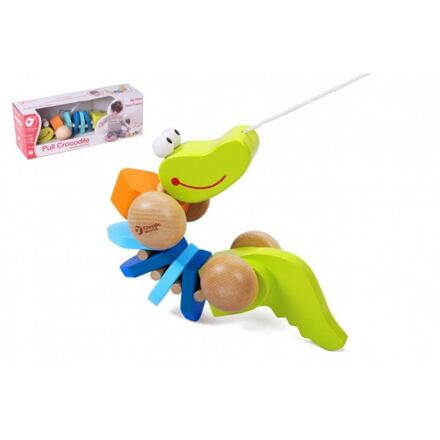 Teddies Krokodýl tahací dřevo