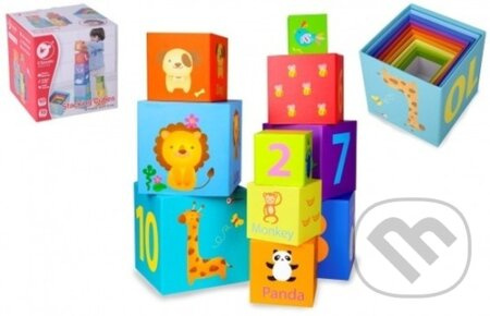 Teddies Kubus Pyramida hranatá 10 ks