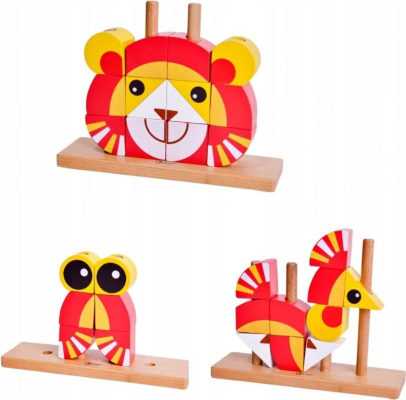 Classic World nasouvací kostky Lev 14 kostek