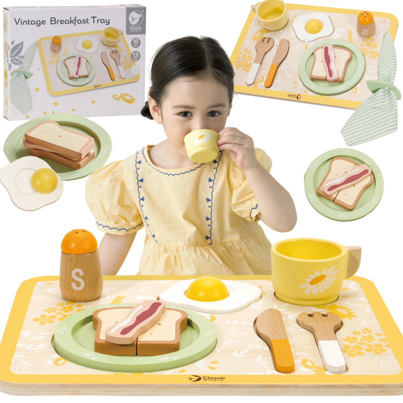 Dřevěný snídaňový set Classic World