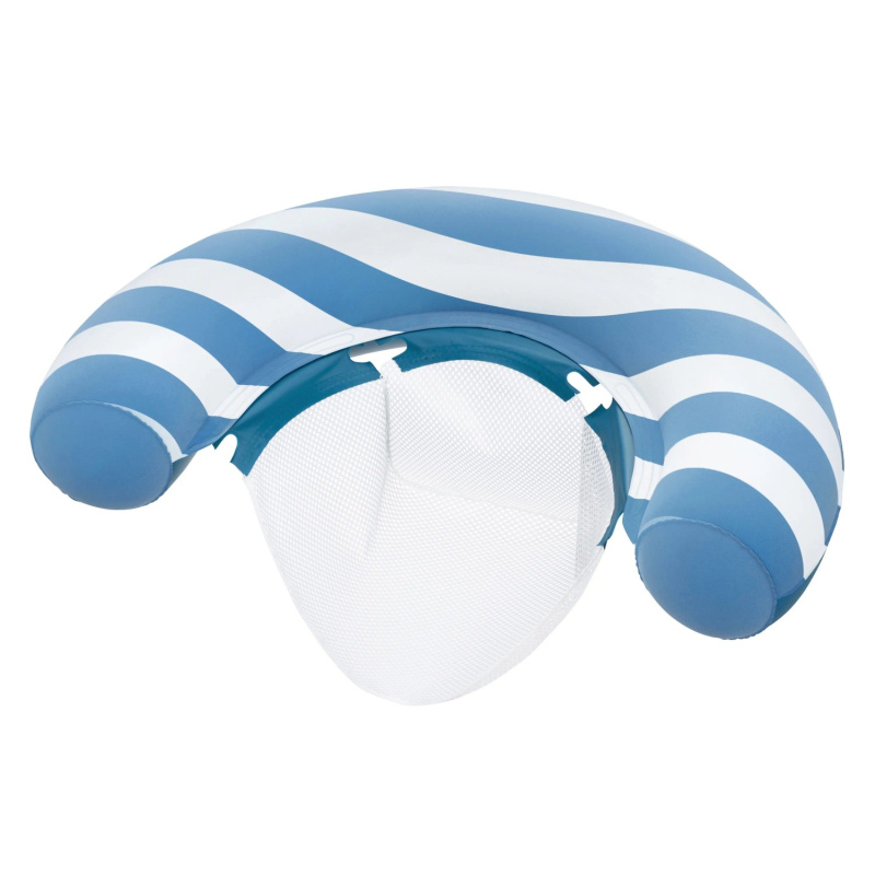 Bestway nafukovací plovoucí křeslo s mesh sedákem Comfort Plush, měnící barvu, 119 × 68 cm