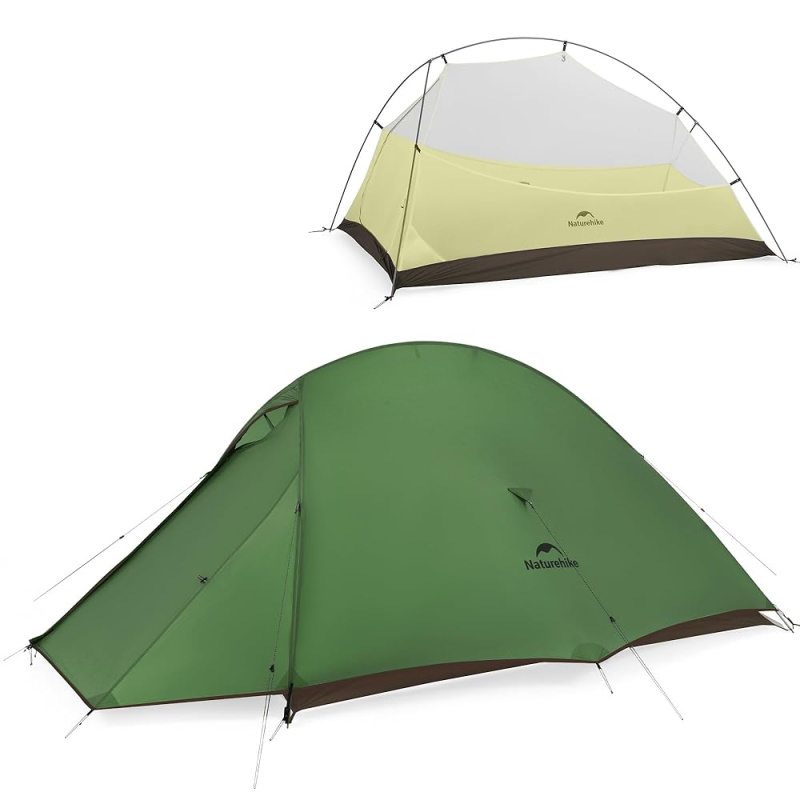 CLOUD UP™ PRO ultralehký turistický stan pro 2 osoby 1523g Barva: Tmavě zelená