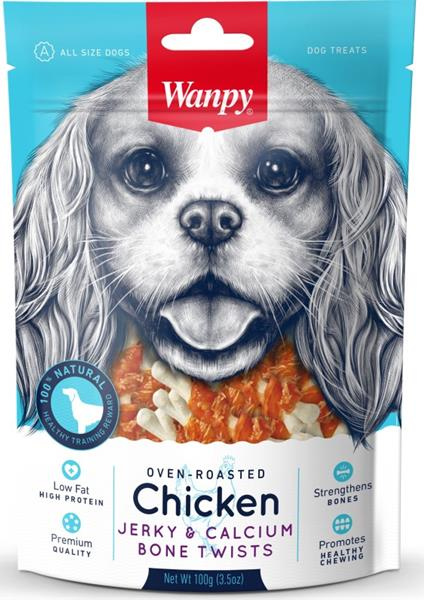Wanpy Dog pochoutka Bone Chicken + Calcium 100g