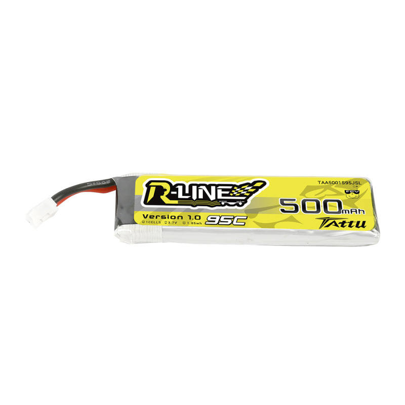 Tattu R-Line 500mAh 1S 3.7V 95C - LiPo baterie s PH2.0