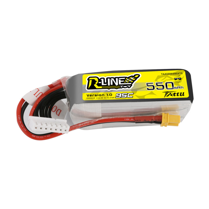 Tattu R-Line 550mAh 6S 95C - LiPo baterie s XT30