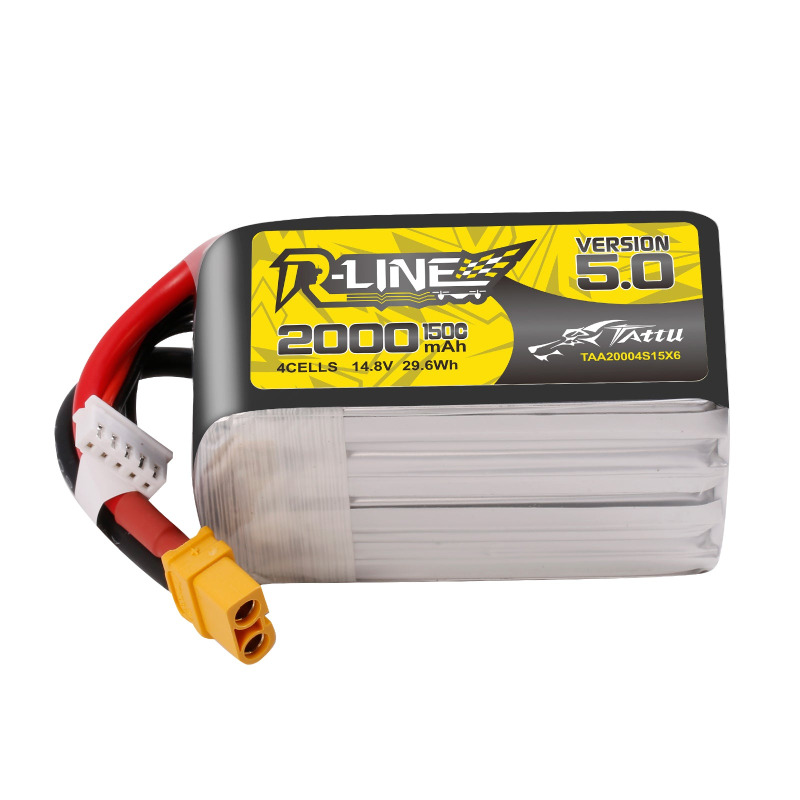 Tattu R-Line Version 5.0 - LiPo 2000mAh 14.8V 150C 4S1P XT60