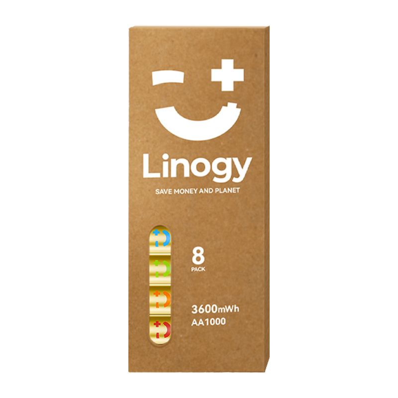 Sada dobíjecích baterií AA LINOGY Li‑ion Pro (8 ks)