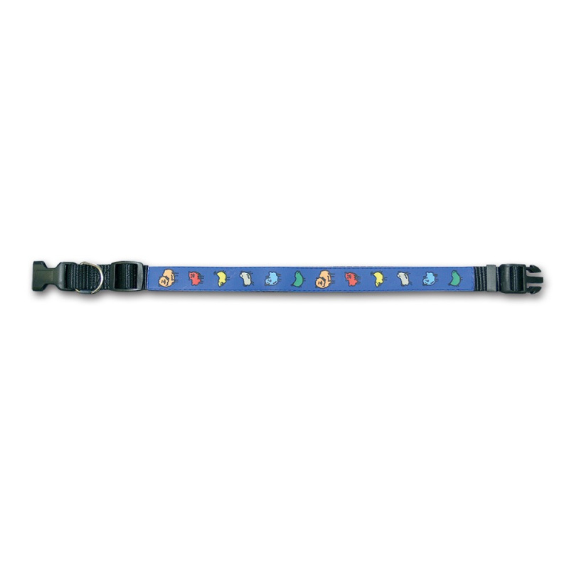Obojky pro psy - Ethnic obojek pro psy modrý S, 2 x 35-50cm