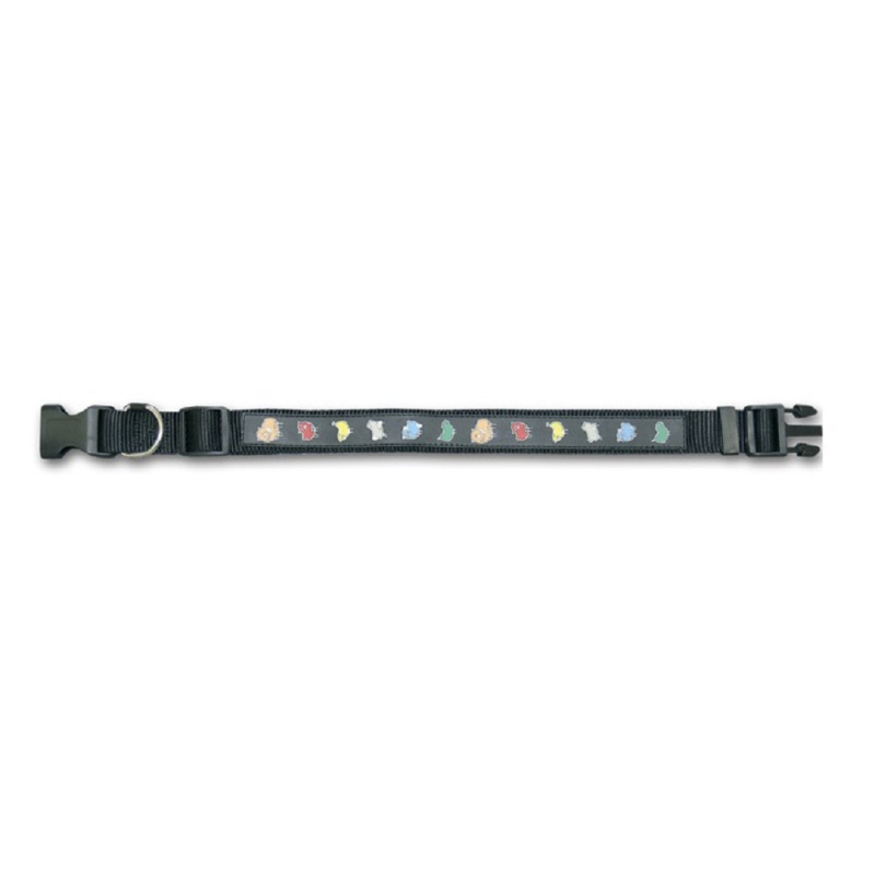 02003 Obojek Ethnic černý S, 2 x 35-50cm