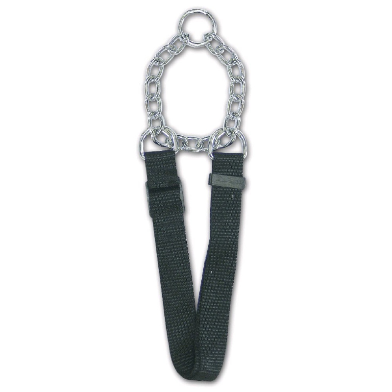 Obojky pro psy - polostahovák pro psy - nylon s řetízkem, 2,5 x 52-80cm
