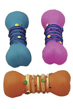 Vinylová činka pro psy TOMMI multicolor, 10cm, různé barvy