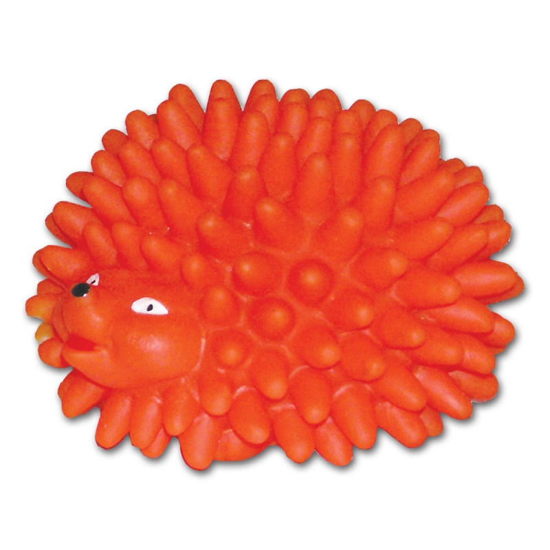 Ježek vinylový střední TOMMI, hračky pro psy, 9cm, různé barvy