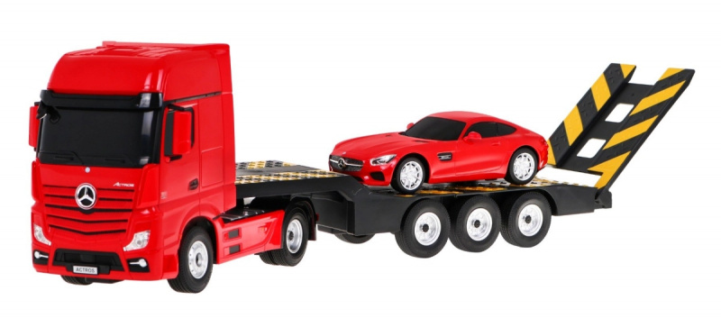 Mercedes-Benz Actros R/C s přívěsem 1:26 a AMG GT 1:24