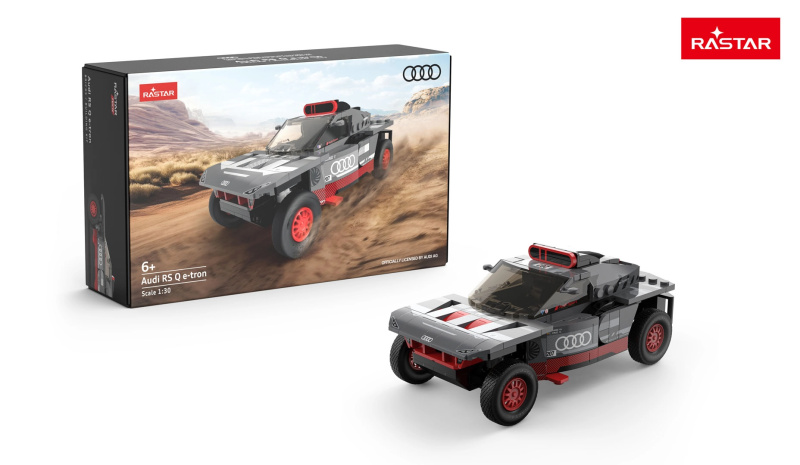 Stavebnice auto Audi RS Q e-tron 1:30 šedé Rastar - 1 kus